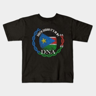 South Sudan Its In My DNA - Gift for South Sudanese From South Sudan Kids T-Shirt